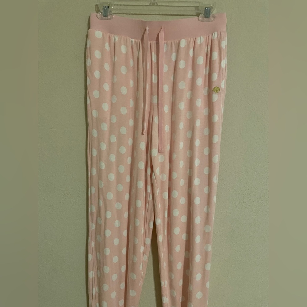 Kate Spade New York Pink White Polka Pajama  Pant Size Small